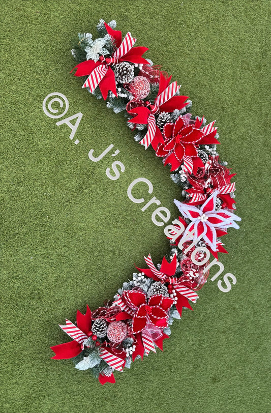 6ft Candy Cane Garland