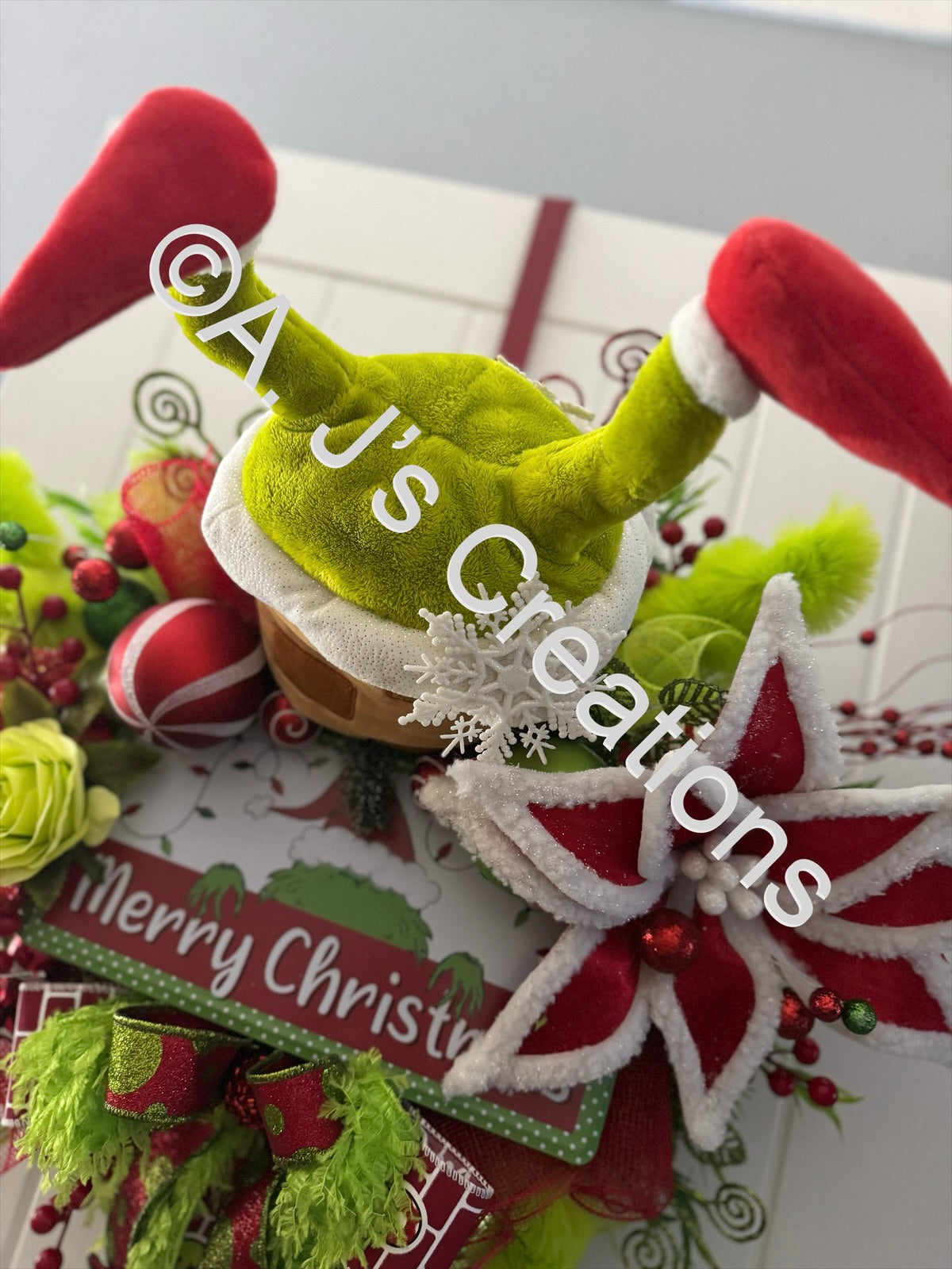 Chimney Green Monster Wreath