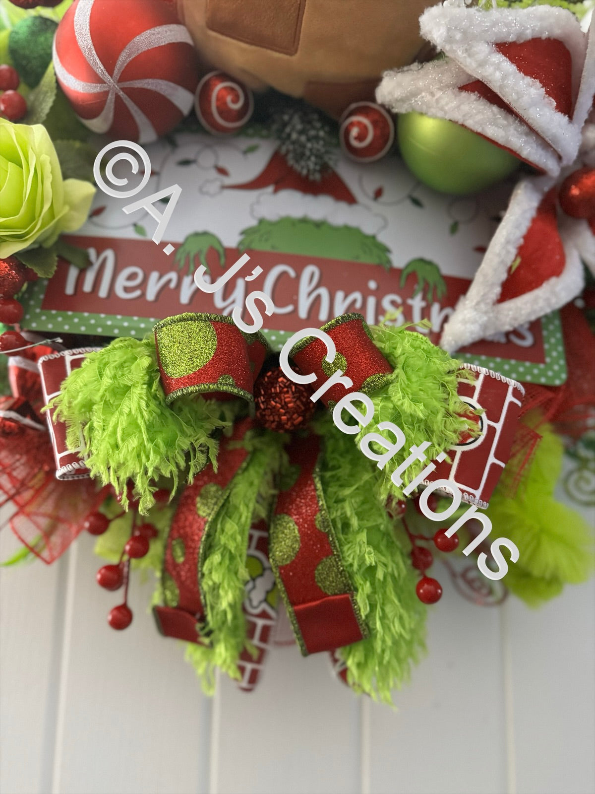 Chimney Green Monster Wreath