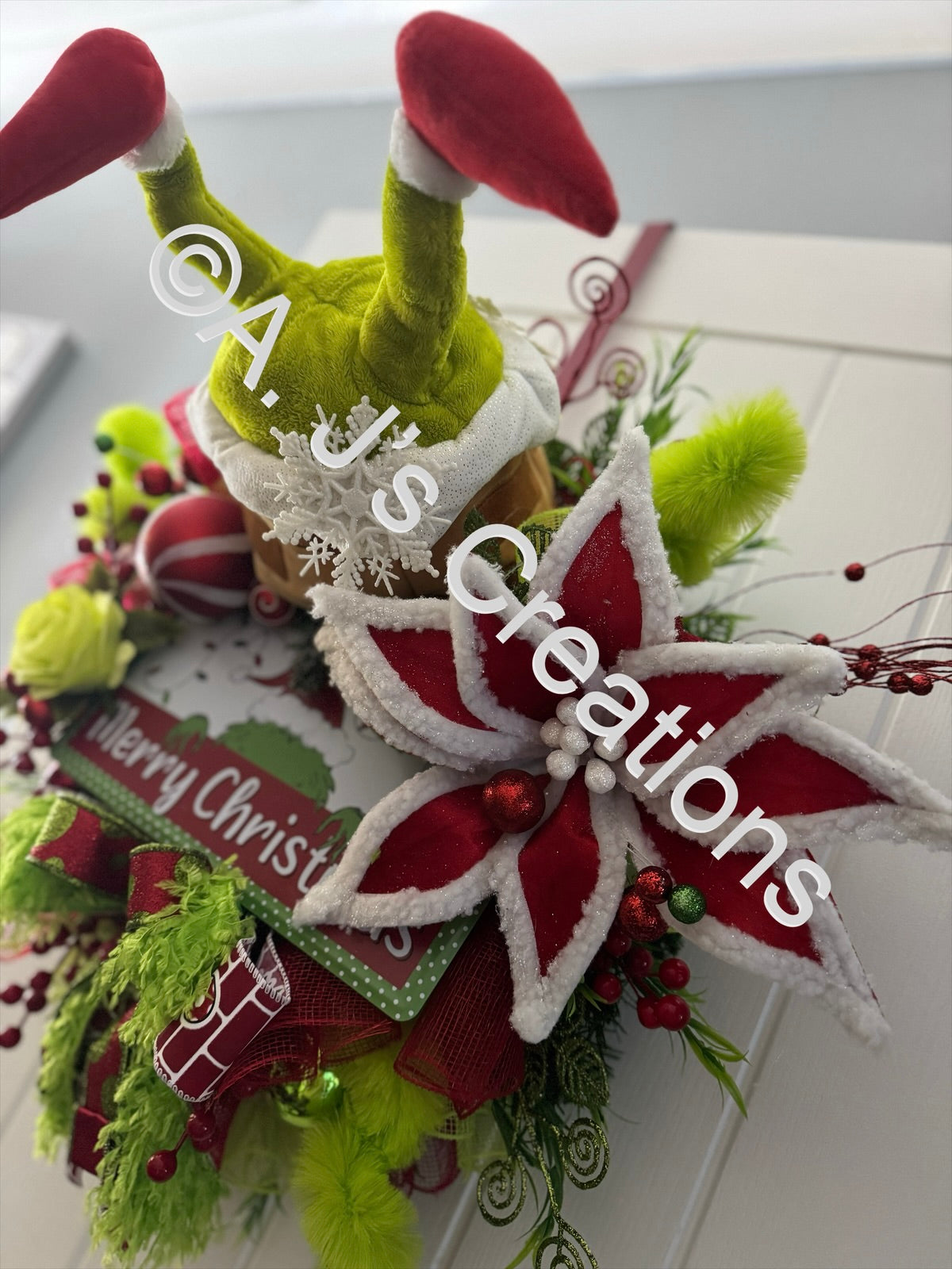 Chimney Green Monster Wreath