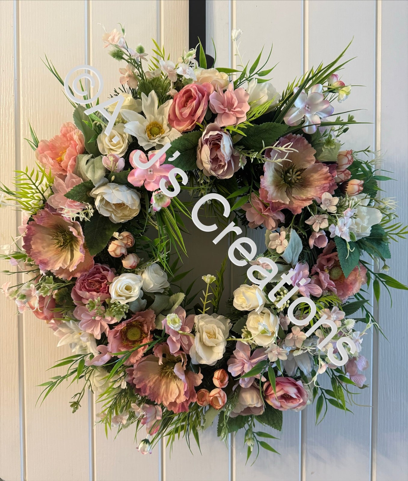 Pink & Ivory Wreath
