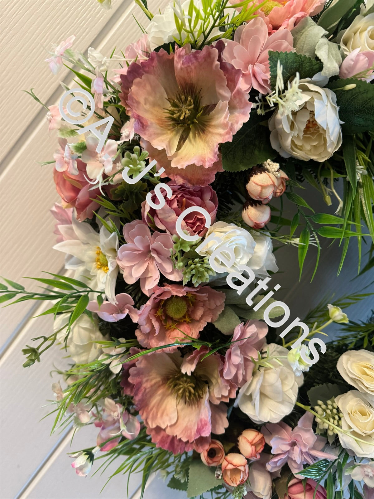 Pink & Ivory Wreath
