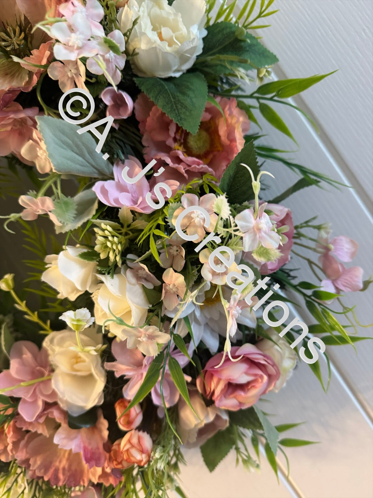 Pink & Ivory Wreath