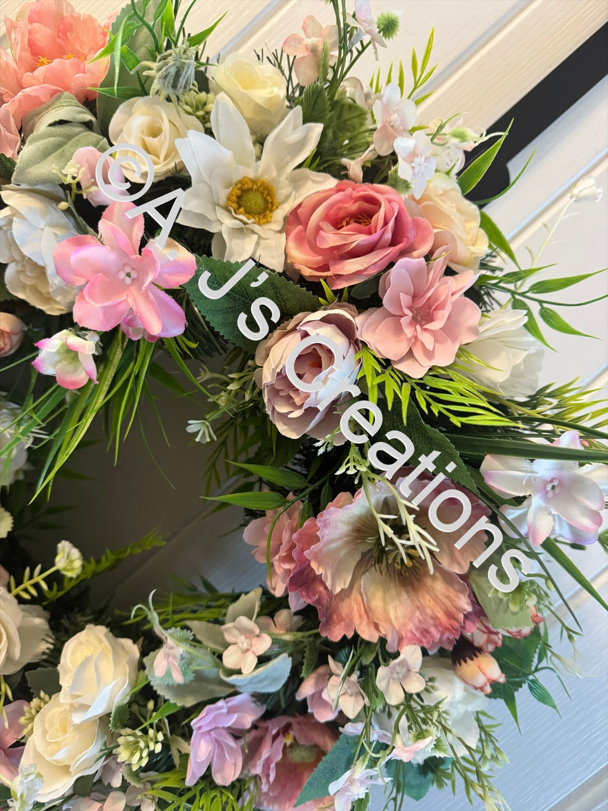 Pink & Ivory Wreath