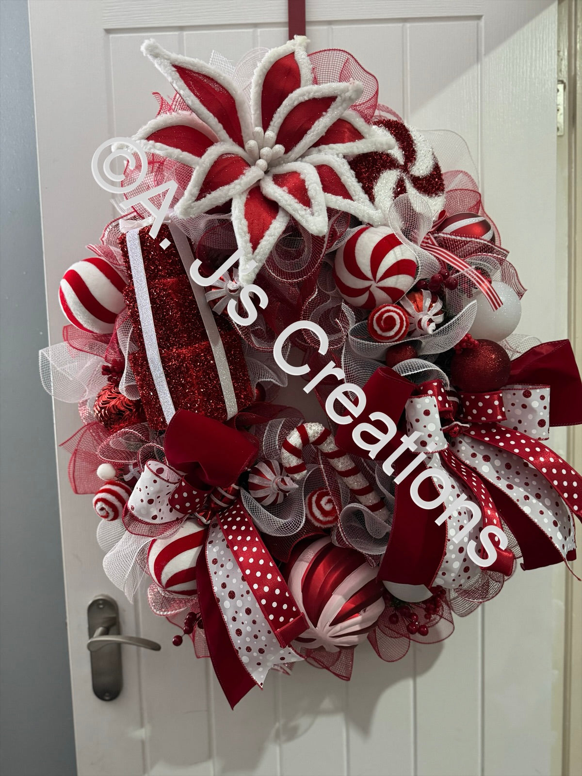 XXL Candy Cane Wreath