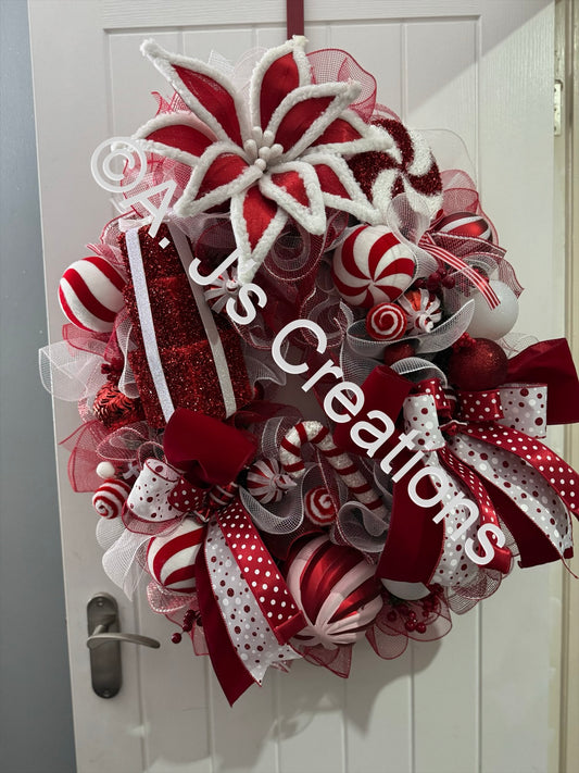 XXL Candy Cane Wreath