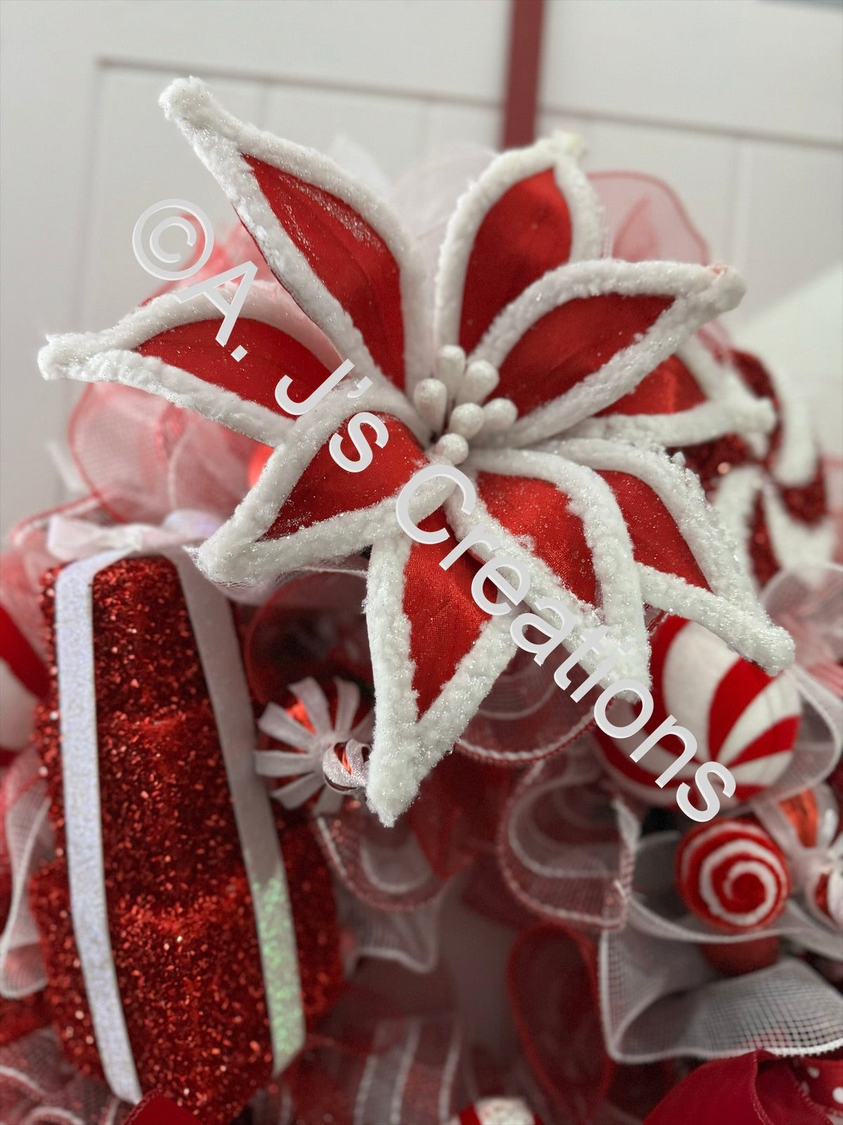 XXL Candy Cane Wreath