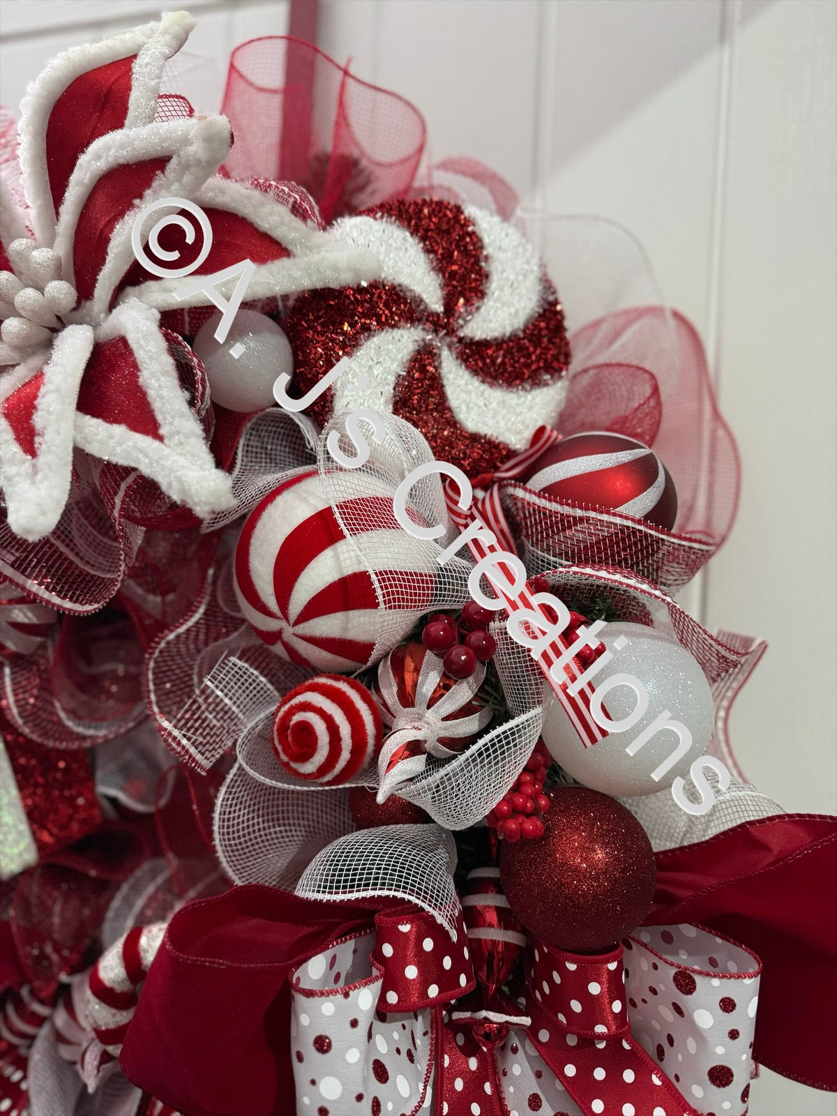 XXL Candy Cane Wreath
