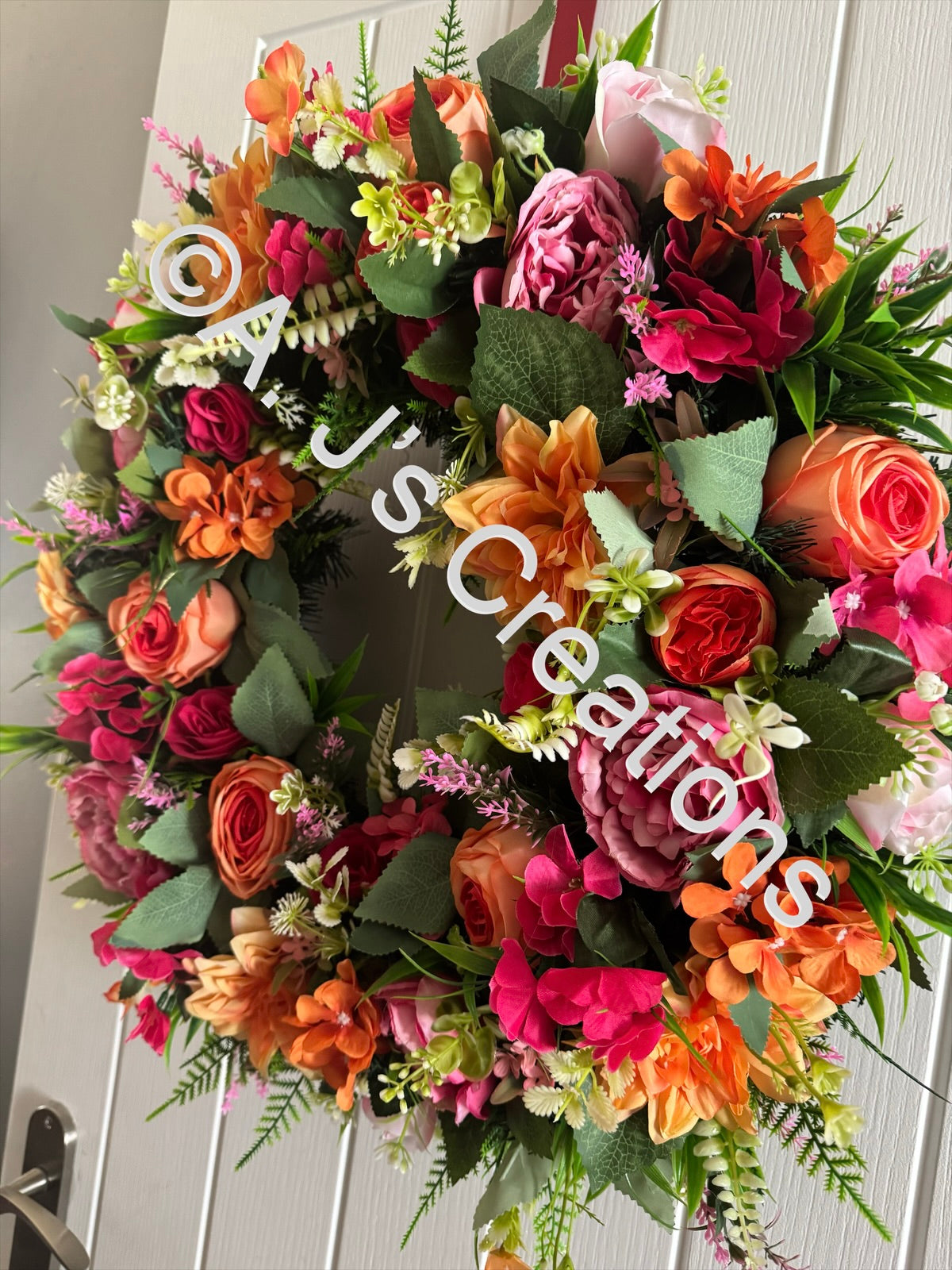 Chunky Style Floral Wreath