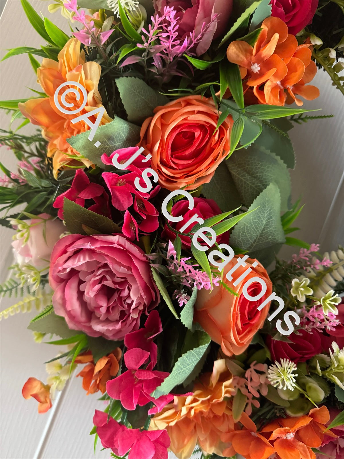 Chunky Style Floral Wreath