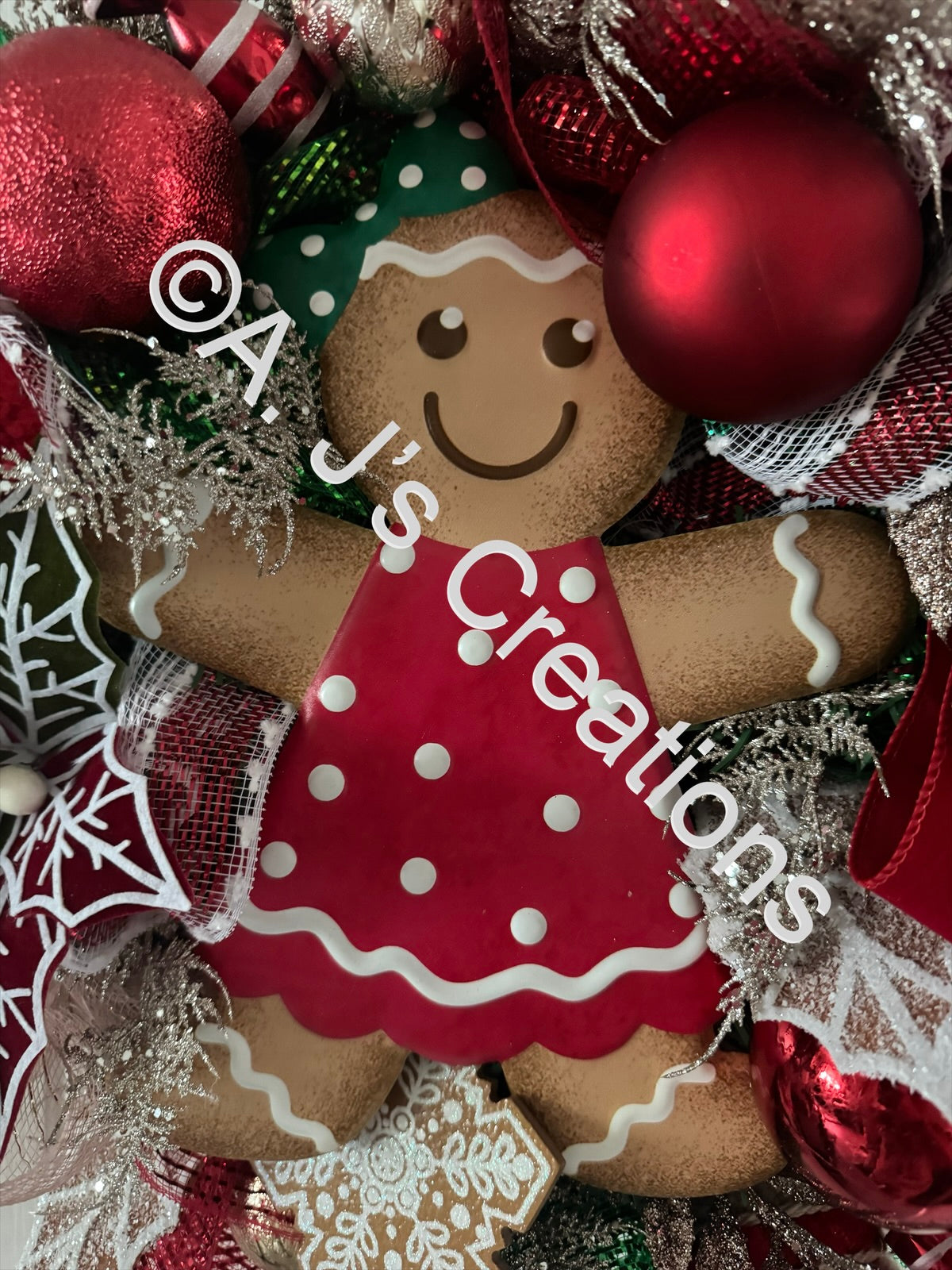 Gingerbread Girl Wreath