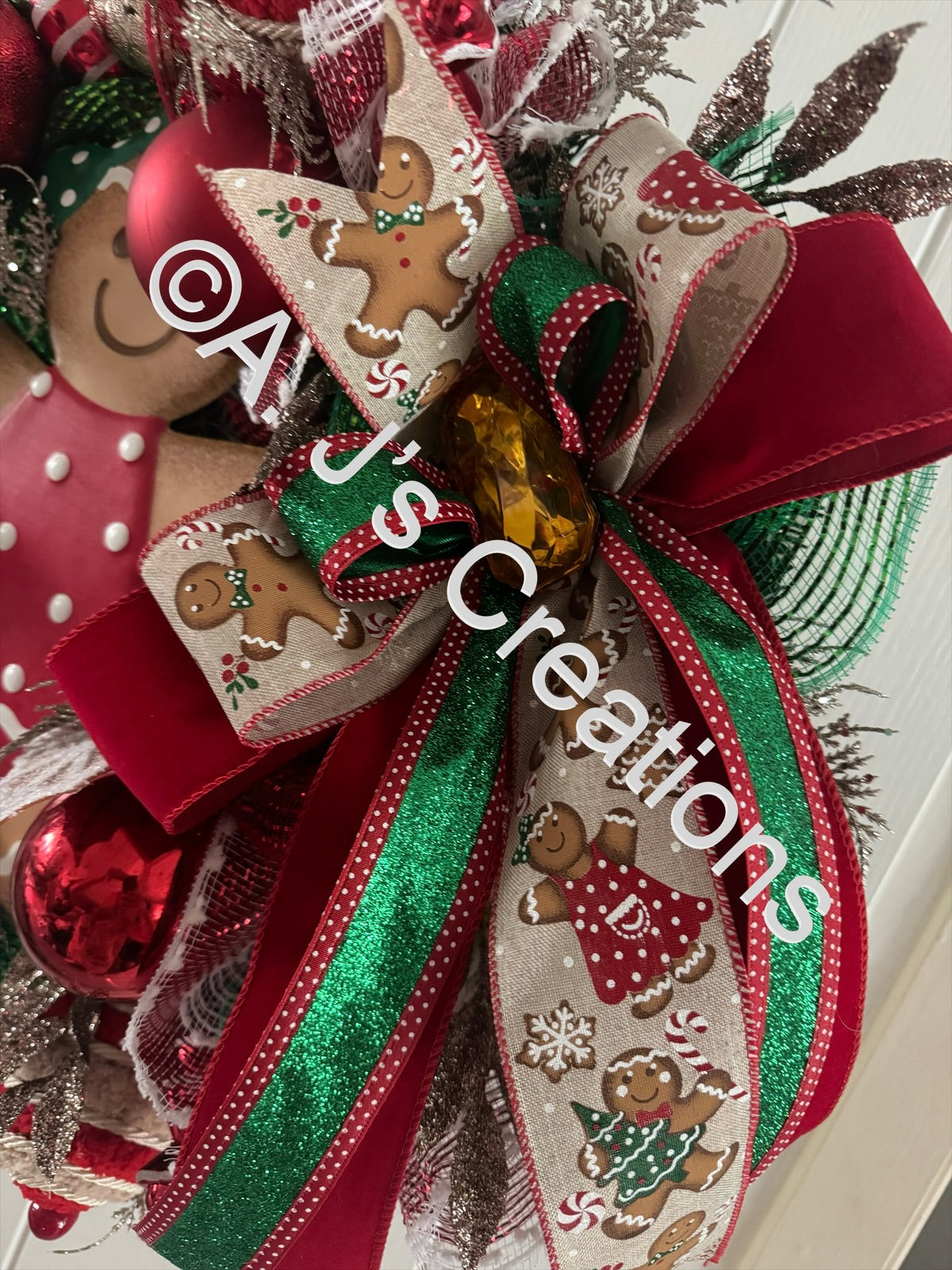 Gingerbread Girl Wreath