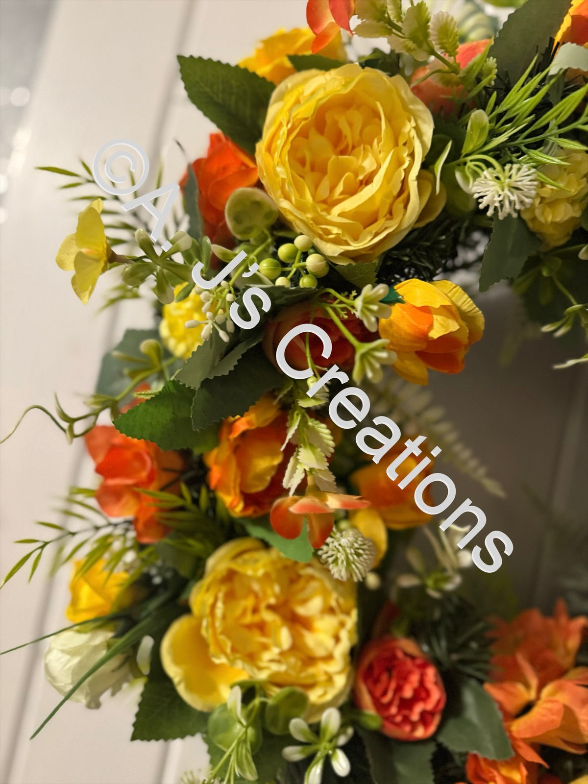 Oranges & Lemons Floral Wreath