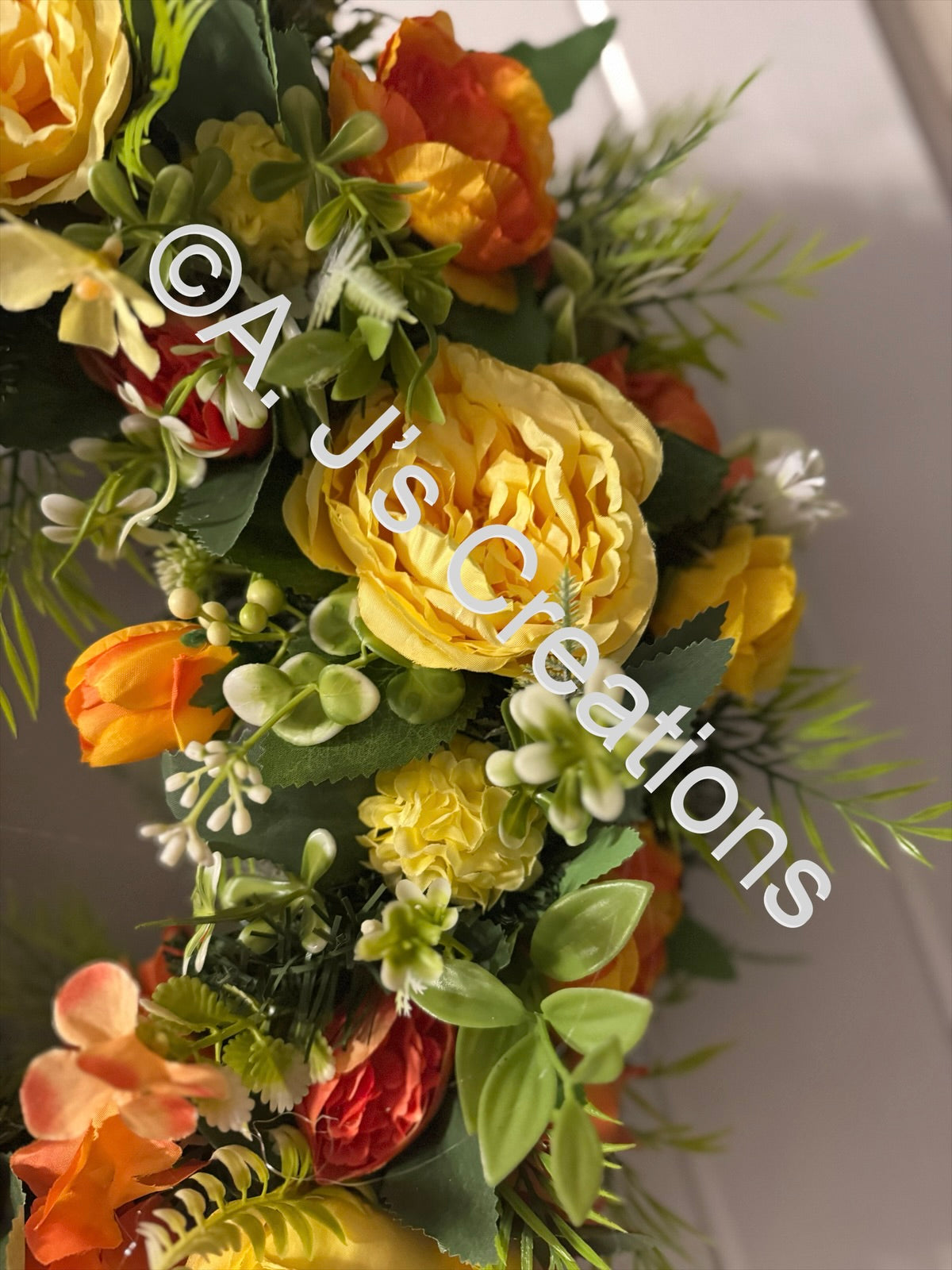 Oranges & Lemons Floral Wreath