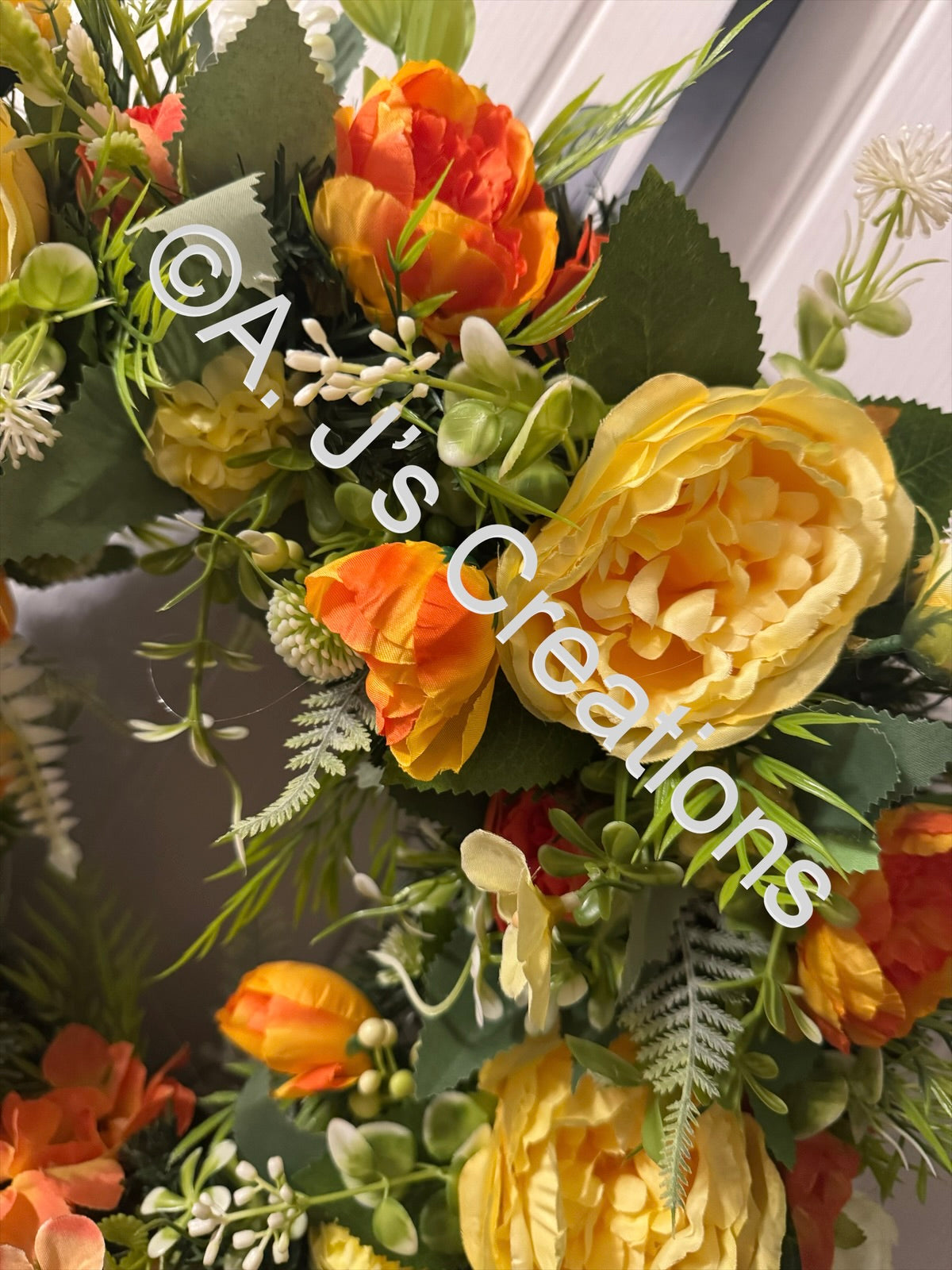 Oranges & Lemons Floral Wreath