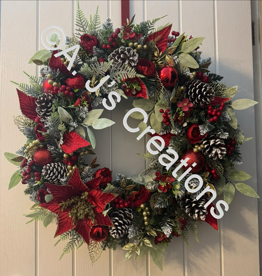XL Deluxe Traditional Xmas Wreath