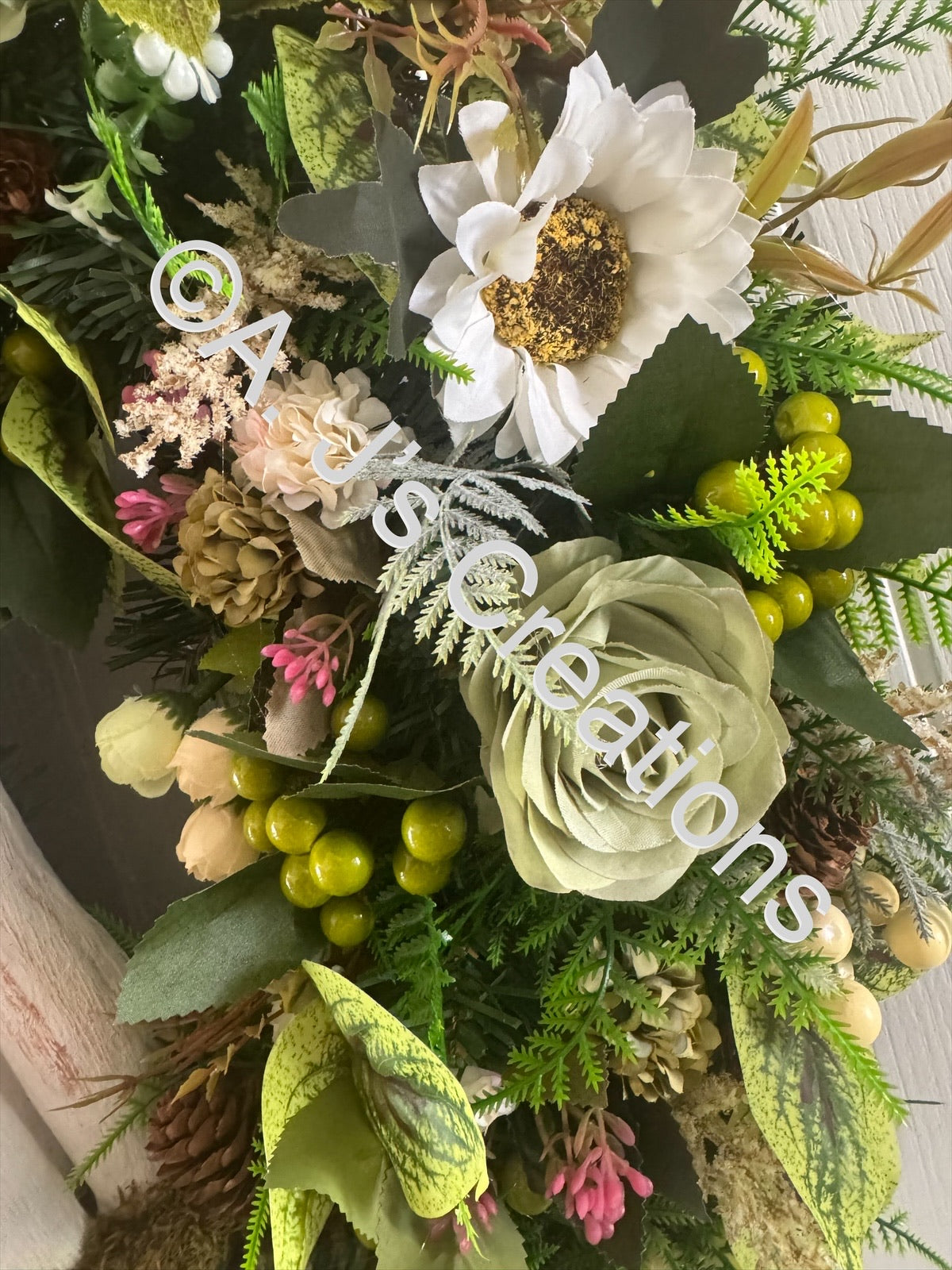 Green Toadstool Wreath
