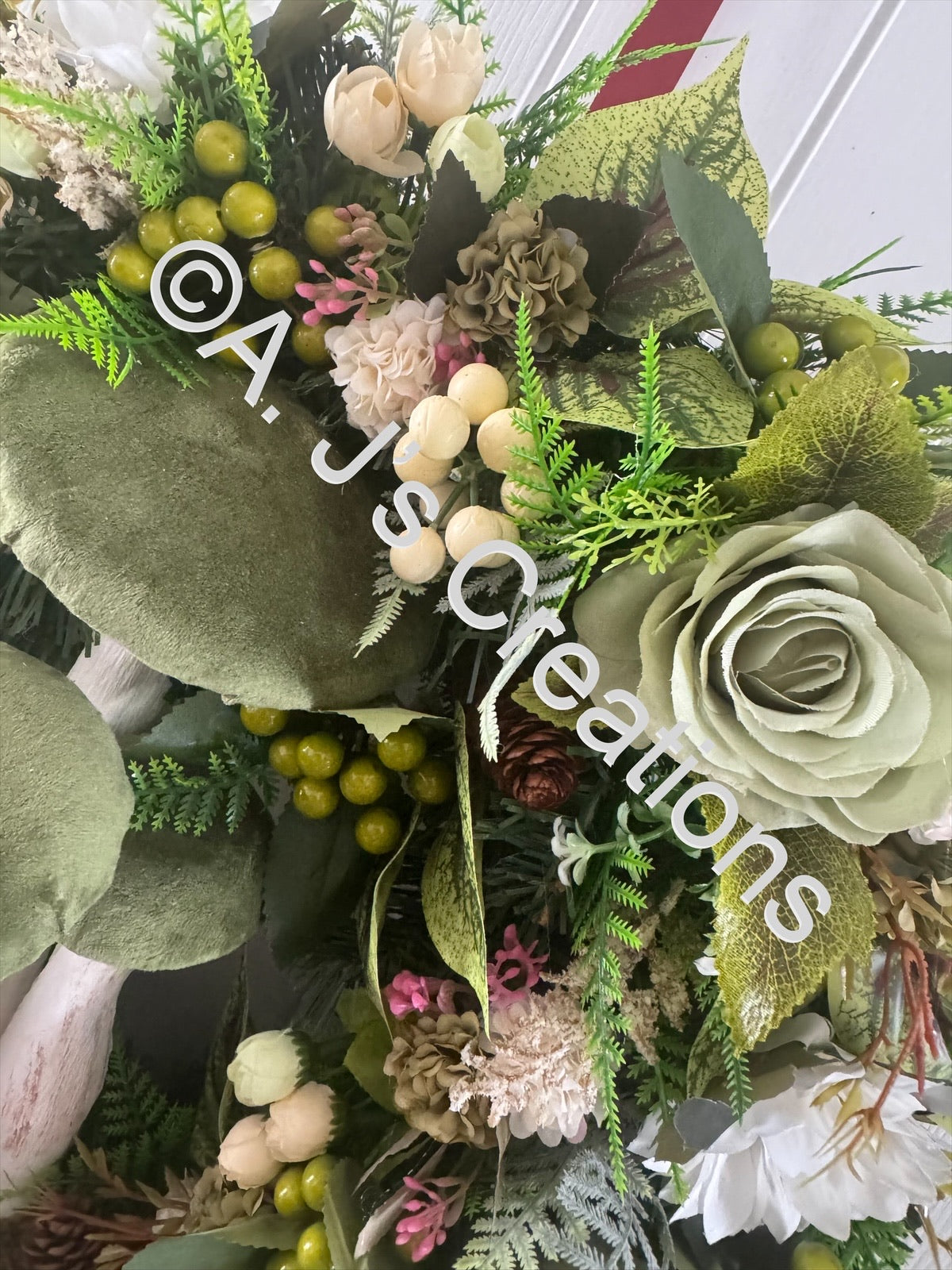 Green Toadstool Wreath