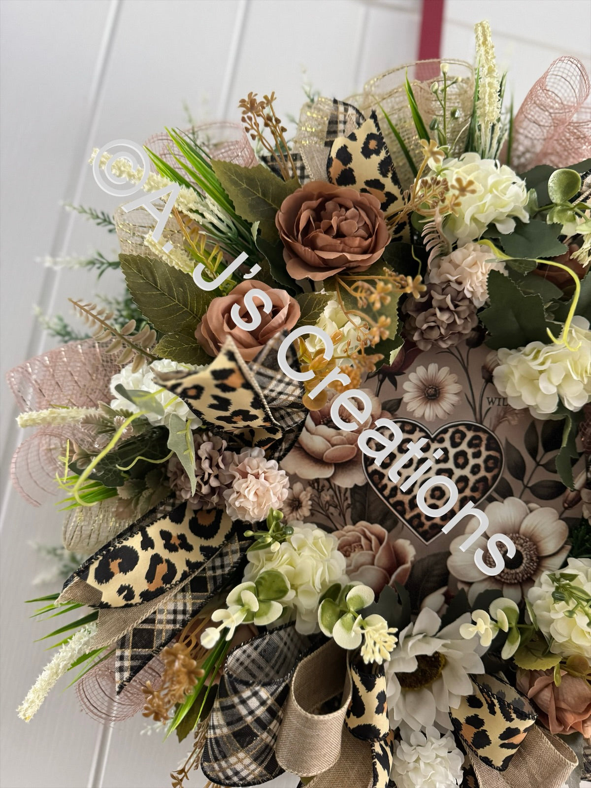 Leopard Print Wreath