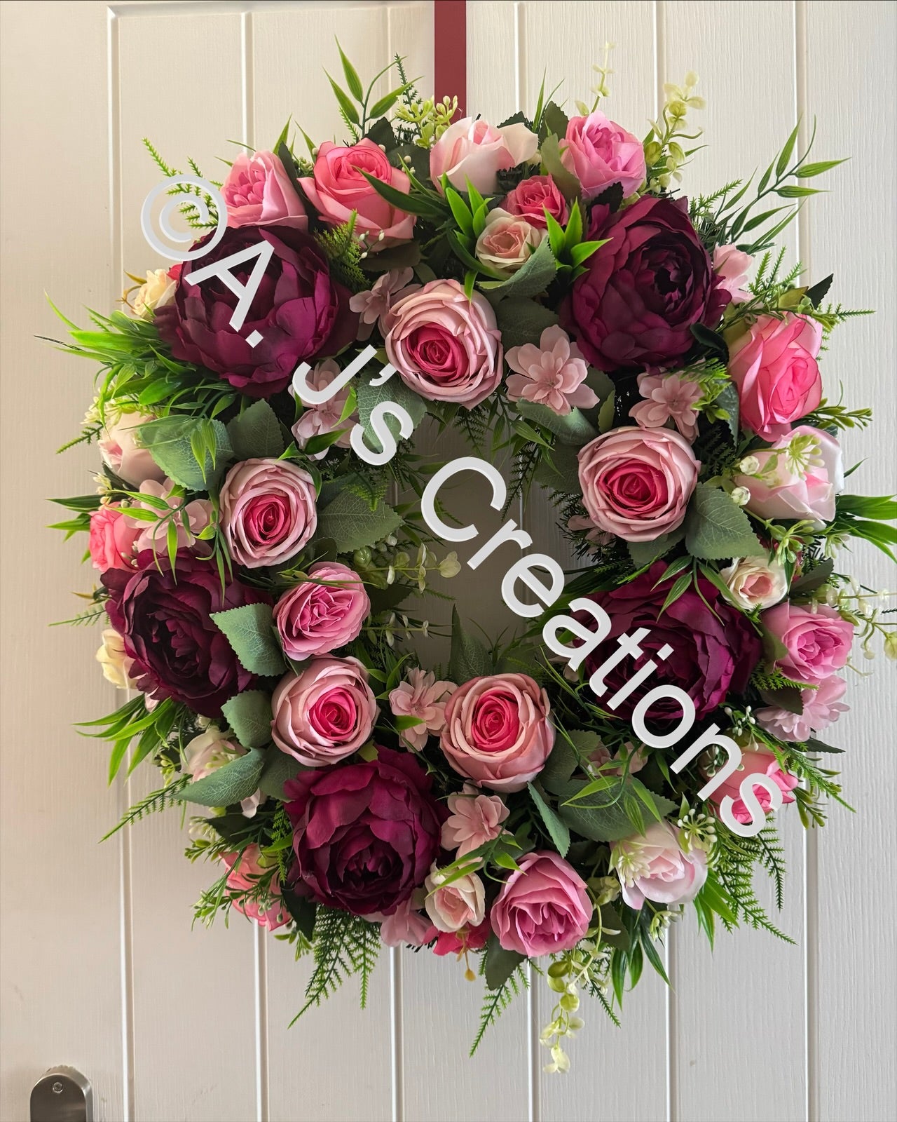 Chunky Style Floral Wreath